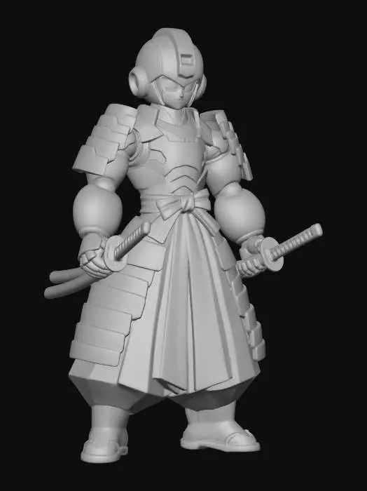 3D model for Samurai Warrior bot