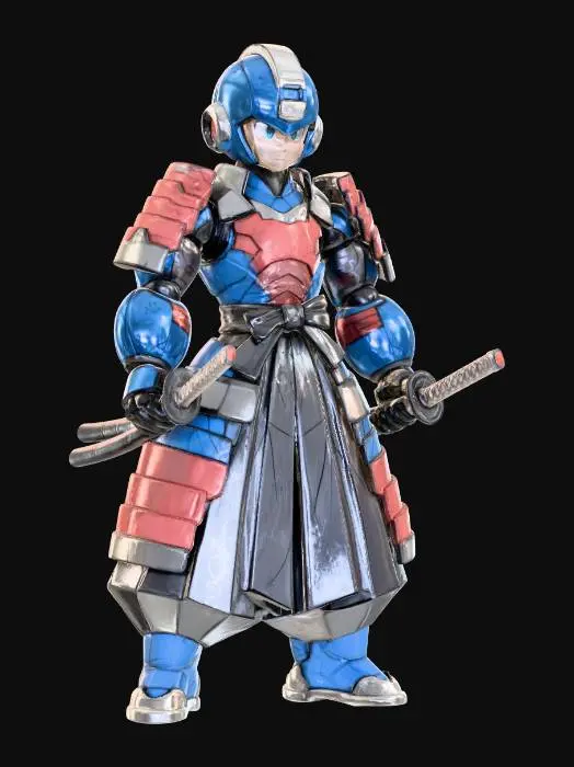 3D model for Samurai Warrior bot