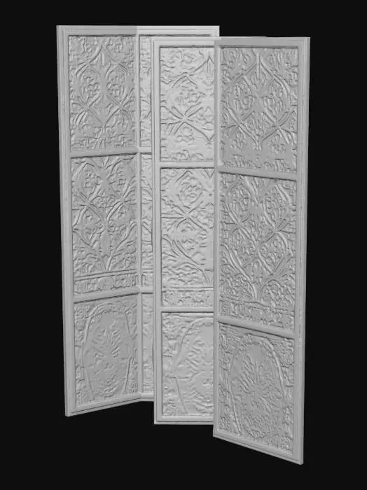 3D model for Threefold Damask Screen