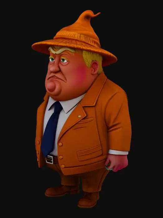 3D model for Pumpkin Town Mayor, #Halloween2025#