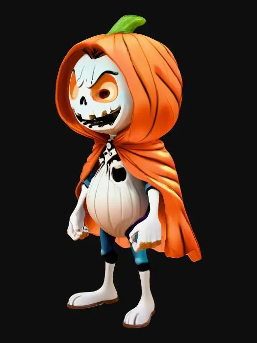 3D model for Pumpkin Ghoul, #Halloween2025#