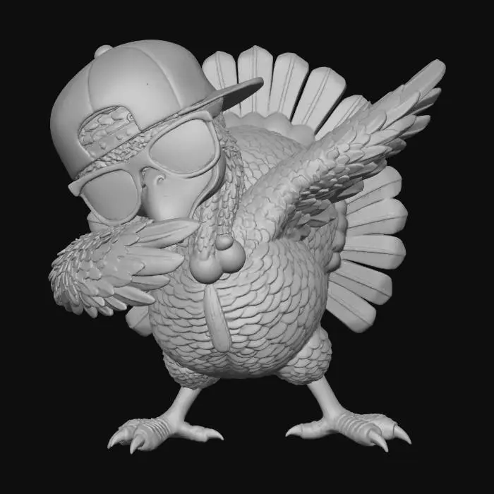 3D model for Turkey dabbing, #Thanksgiving#,