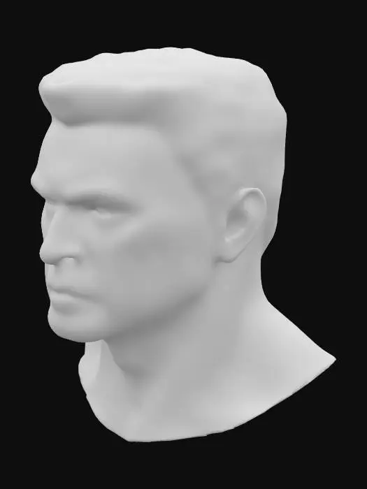 3D model for アーノルドシュワルツネッガー バストアップ , 非常に詳細な, 超リアルな