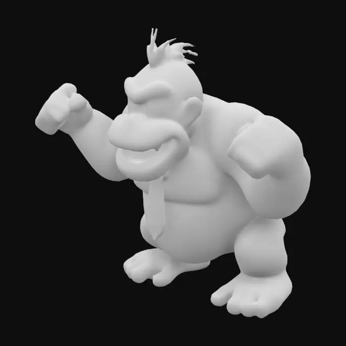 3D model for スーパードンキーコング T-POSE 超リアル