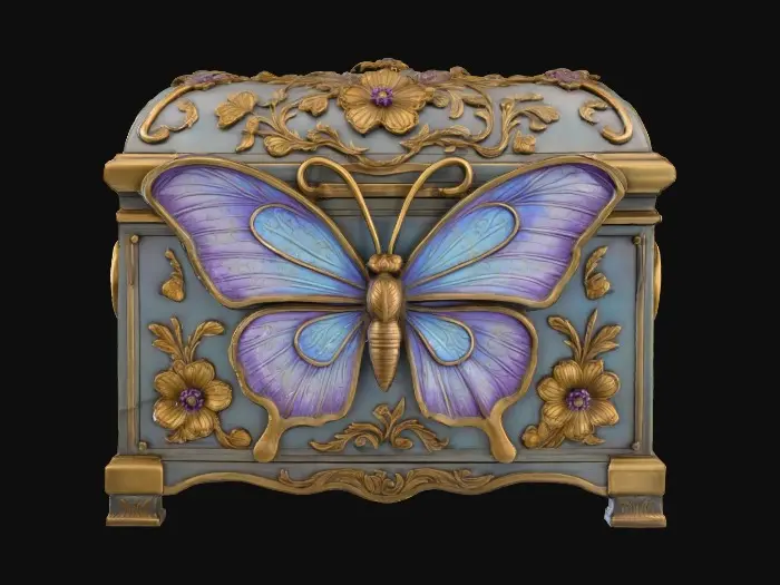 3D model for Butterfly Treasure Chest