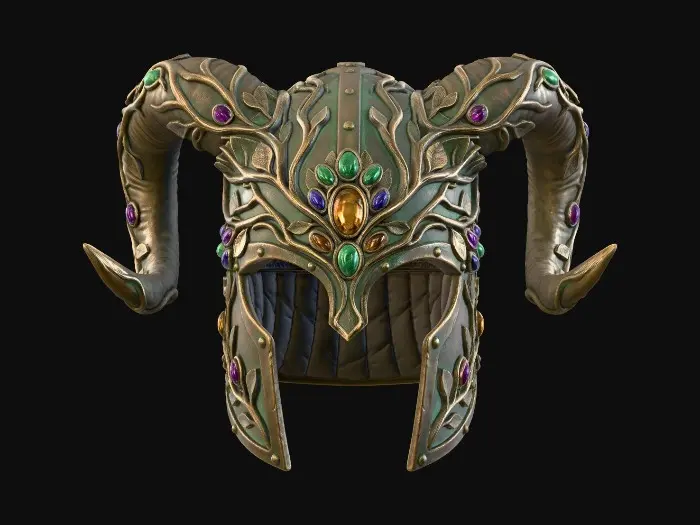 3D model for Vinebound War Helm