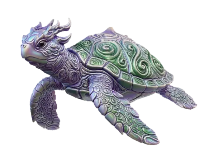 Modelo 3D de Turtle - Pets, gerado por IA