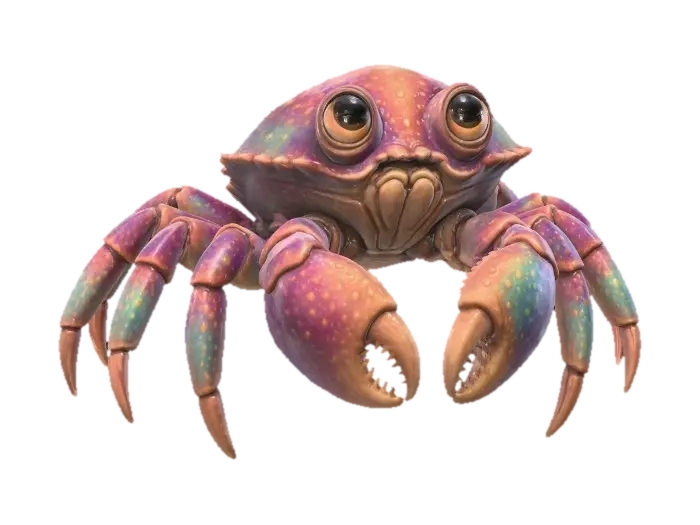 Kaleidoscope Crab - Art 的 AI 生成 3D 模型