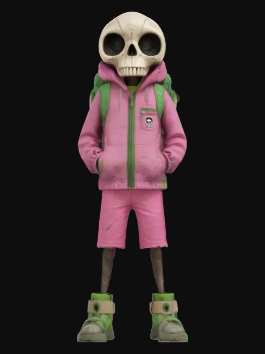 3D model for Backpack Bones