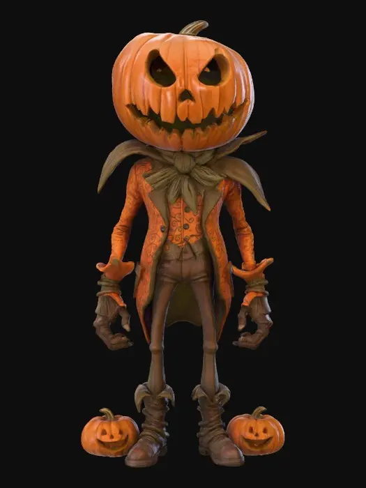 3D model for Pumpkin Head, #Halloween2025#