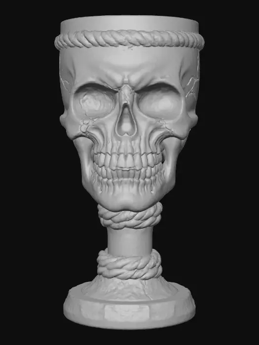 3D model for Skull Chalice, #Halloween2025#