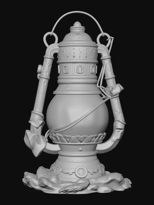 3D model for Rustic Glowing Lantern