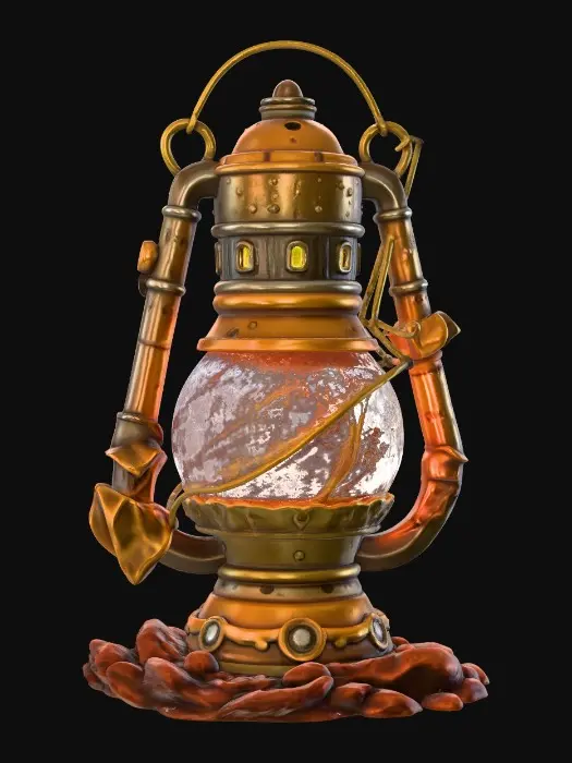 3D model for Rustic Glowing Lantern