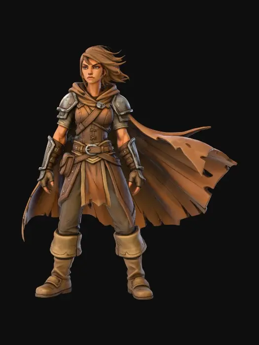 3D model for Desert Warrior