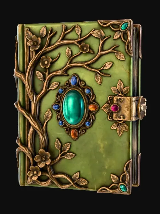 3D model for Emerald Enchanted Book