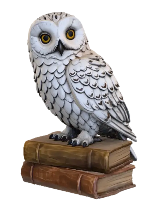 Model 3D Hedwig, Harry Potter’s owl - Bird, dijana oleh AI