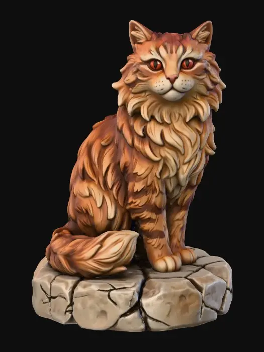 3D model for Mrs. Norris, Filch's cat