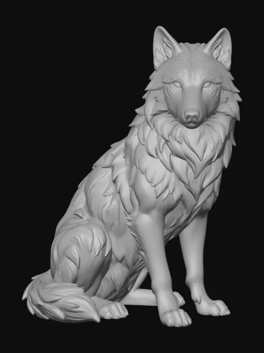 3D model for Majestic Wolf