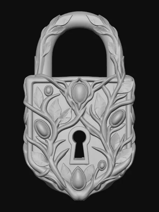 3D model for Verdant Jewel Padlock