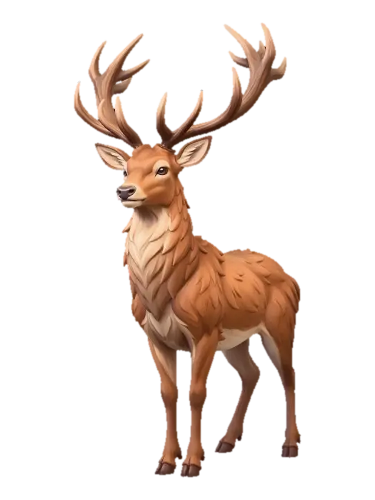 Stag від cyber_fox — створено за допомогою генератора 3D Meshy AI, безкоштовне завантаження FBX OBJ GLB STL