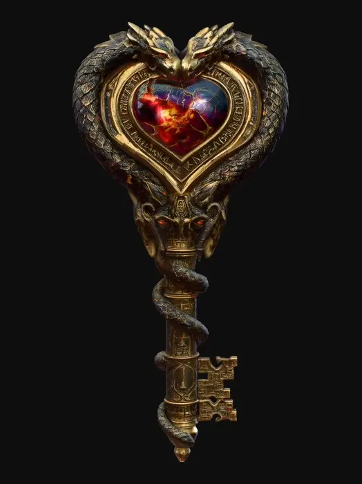 3D model for Dragon's Heart Key