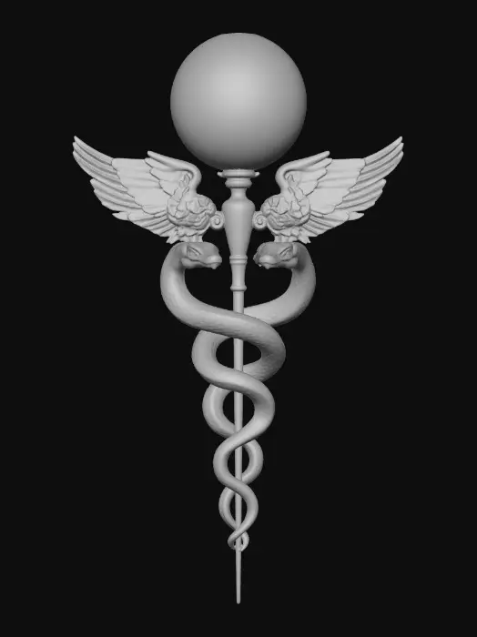 3D model for Globe Caduceus