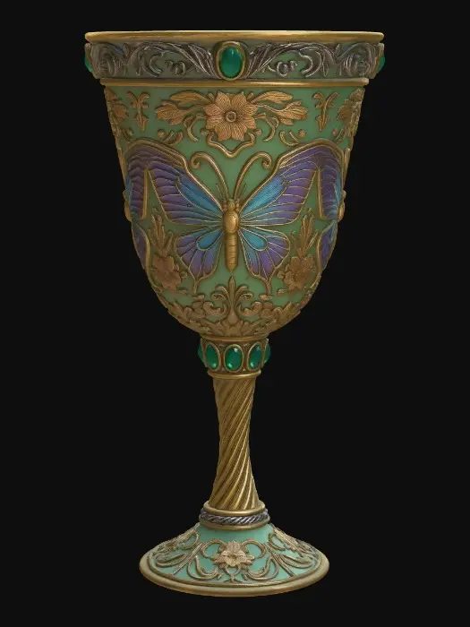 3D model for Emerald Butterfly Chalice