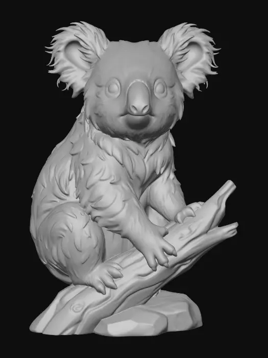 3D model for Koala on a Branch