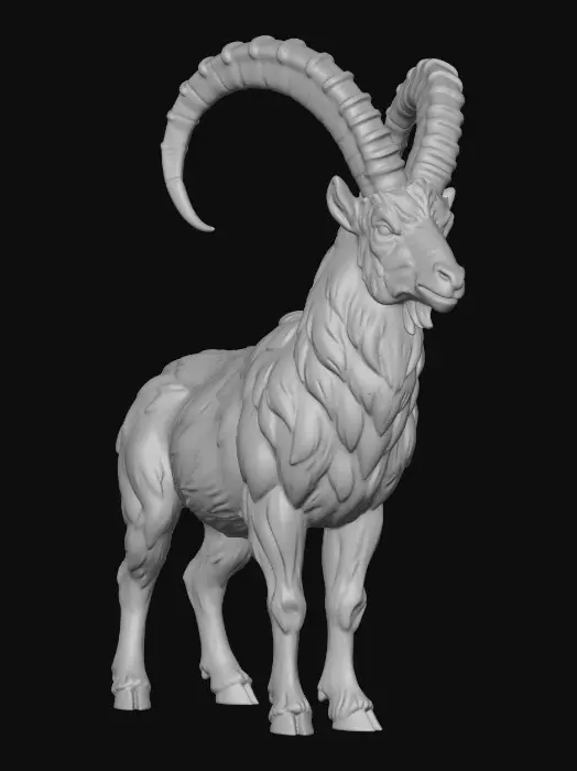 3D model for Alpine Ibex