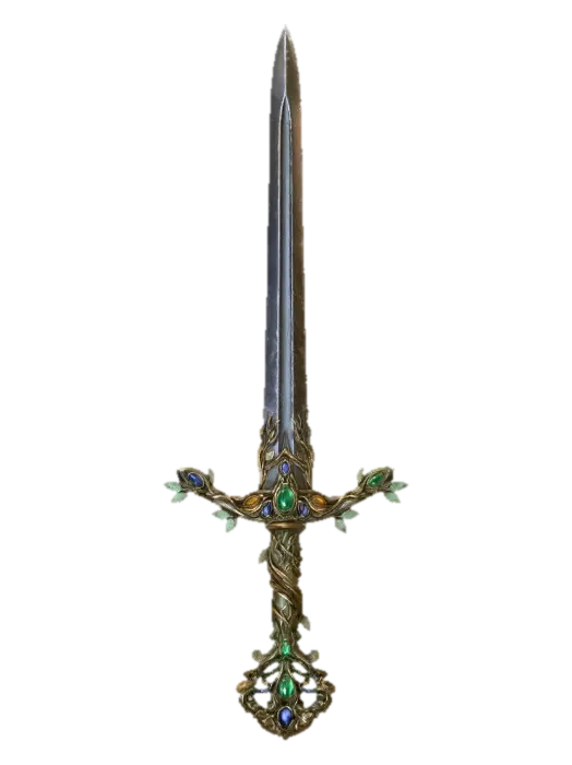 Vinebound Sword - Epic-3D-modell, genererad av AI