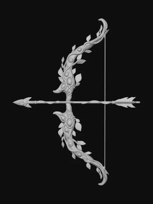 3D model for Bow With an Arrow