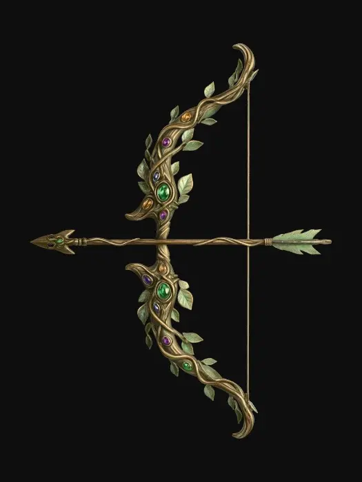 3D model for Bow With an Arrow