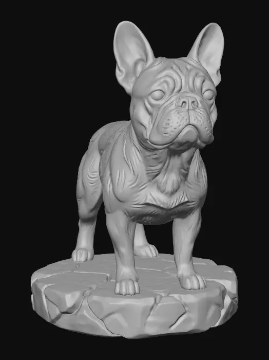 3D model for French Bulldog