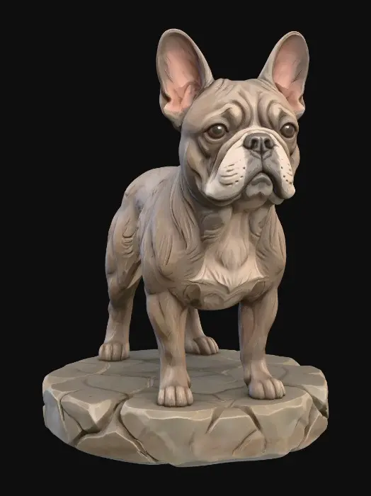 3D model for French Bulldog