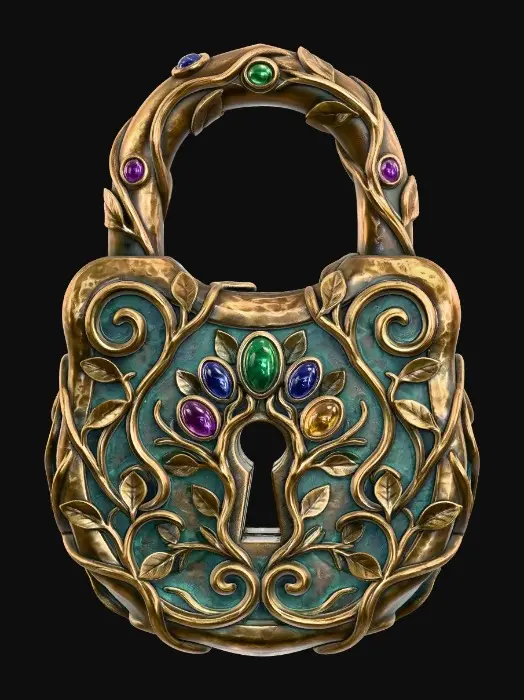 3D model for Enchanted Grove Padlock