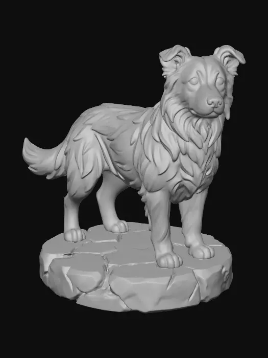 3D model for Border Collie