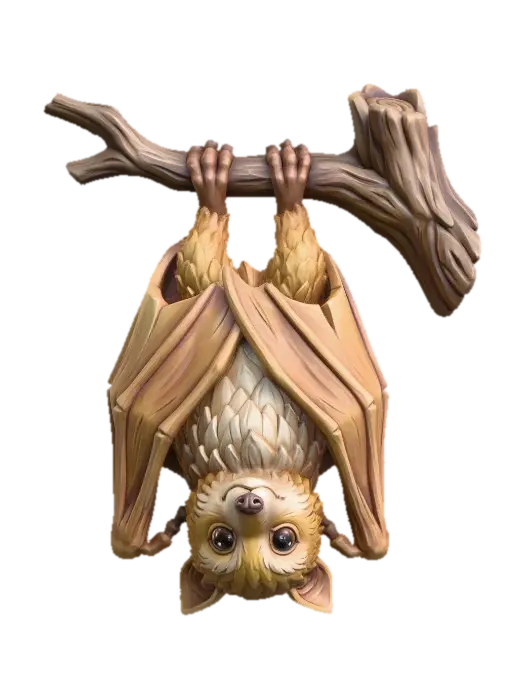 Fruit Bat (Flying Fox) का AI द्वारा बनाया गया 3D मॉडल