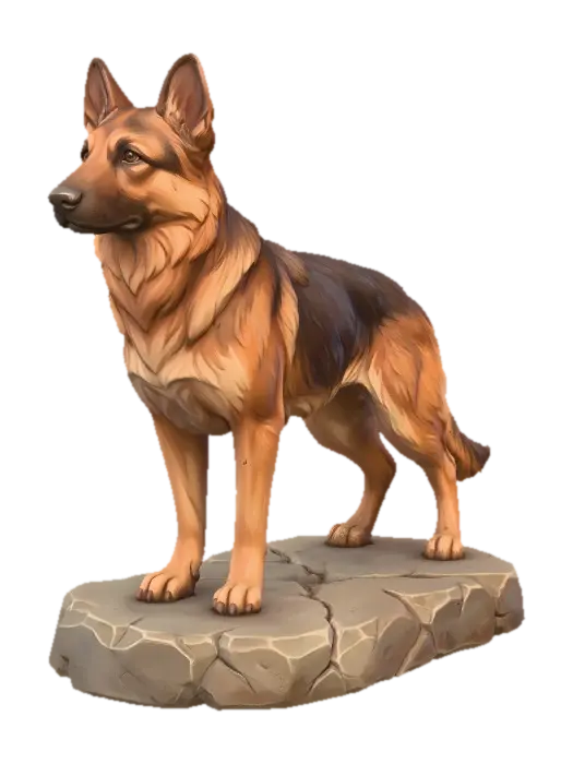 โมเดล 3D ของ Stone Sentinel - German สร้างโดย AI