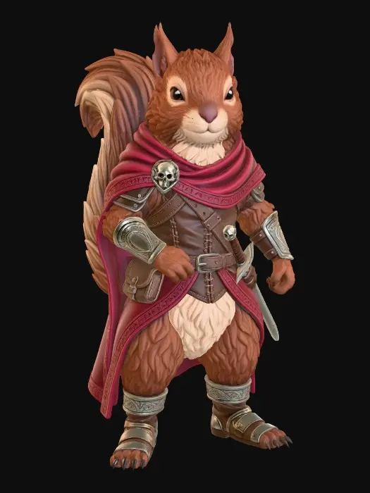 3D model for Squirrel Knight