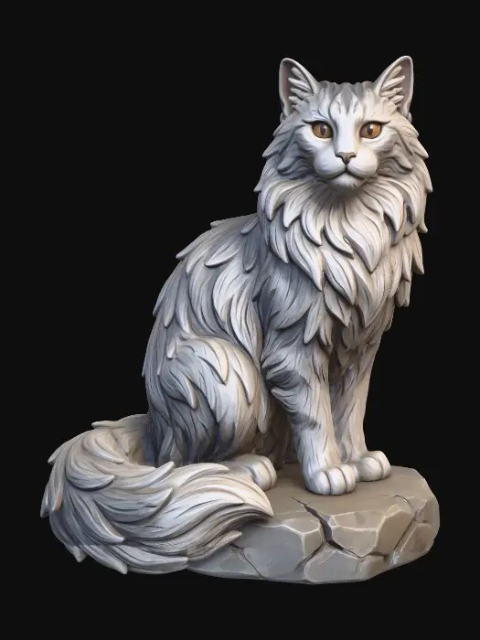 3D model for Maine Coon