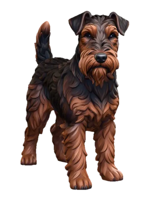 Modello 3D Welsh Terrier - Cute, generato dall’IA