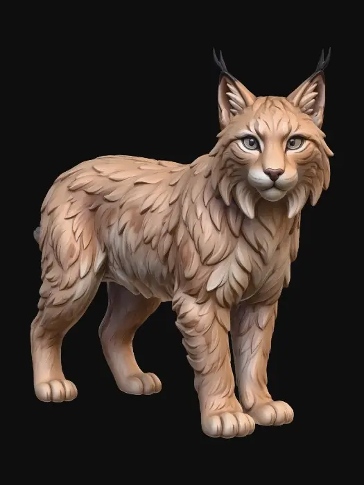 3D model for Eurasian Lynx