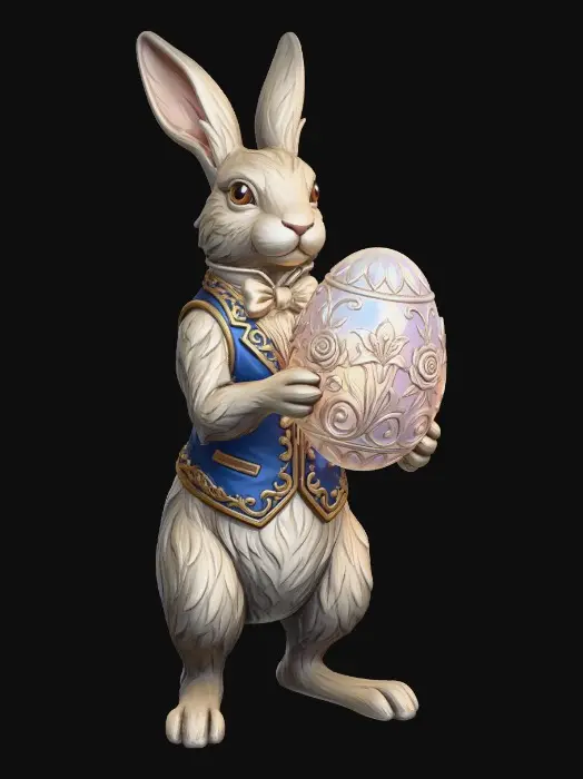 3D model for Easter Bunny (from 'Alice in the Wonderland'), #EasterEgg2026#
