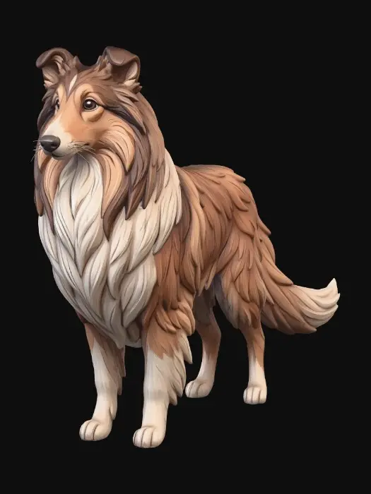 3D model for Collie