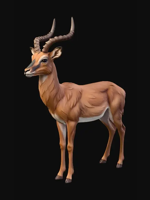 3D model for Amber Antelope