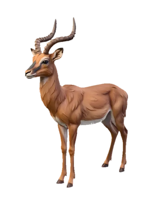 Amber Antelope oleh cyber_fox — dibuat dengan generator 3D Meshy AI, unduh gratis FBX OBJ GLB STL