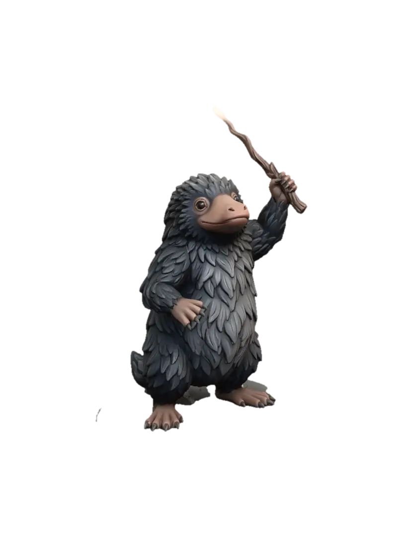 Emberwand Sentinel - Harry Potter 3D model, AI generated