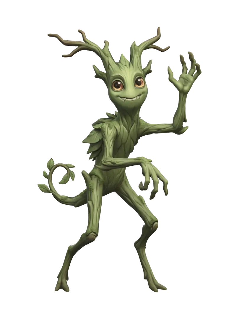Verdant Wanderer - Harry Potter 3D model, AI generated