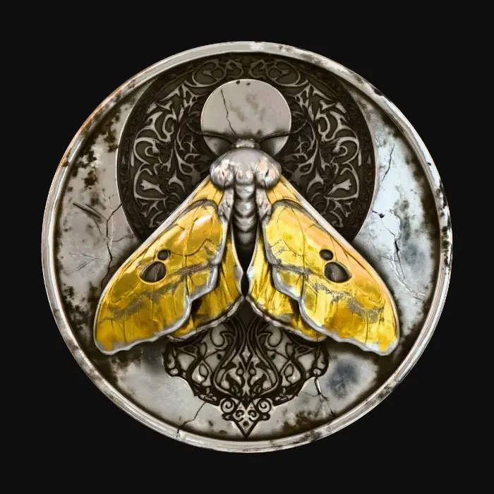 3D model for Lunar Moth Medallion