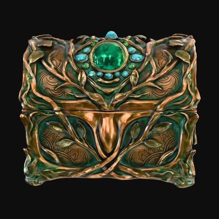 3D model for Emerald Ivy Trinket Box
